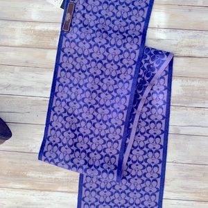 Purple Coach Scarf